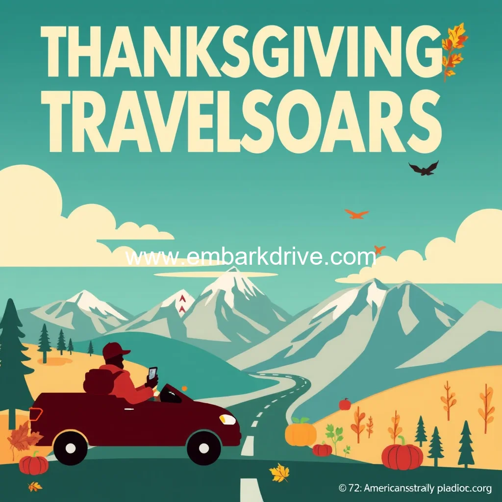 You are currently viewing Thanksgiving Travel Soars : 72  of Americans Plan Road Trips