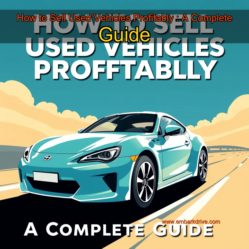 Read more about the article How to Sell Used Vehicles Profitably : A Complete Guide