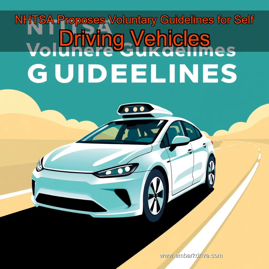 You are currently viewing NHTSA Proposes Voluntary Guidelines for Self  Driving Vehicles