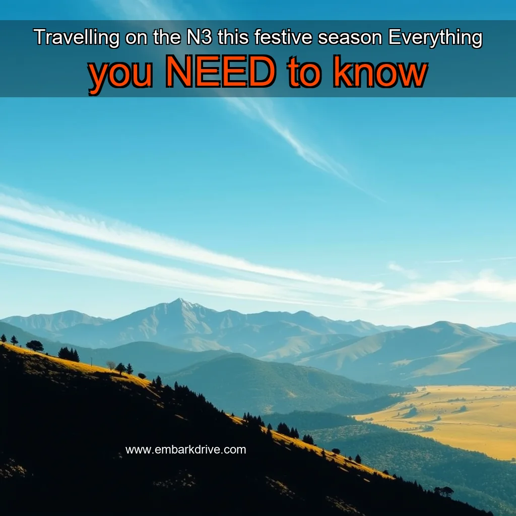 You are currently viewing Travelling on the N3 this festive season  Everything you NEED to know