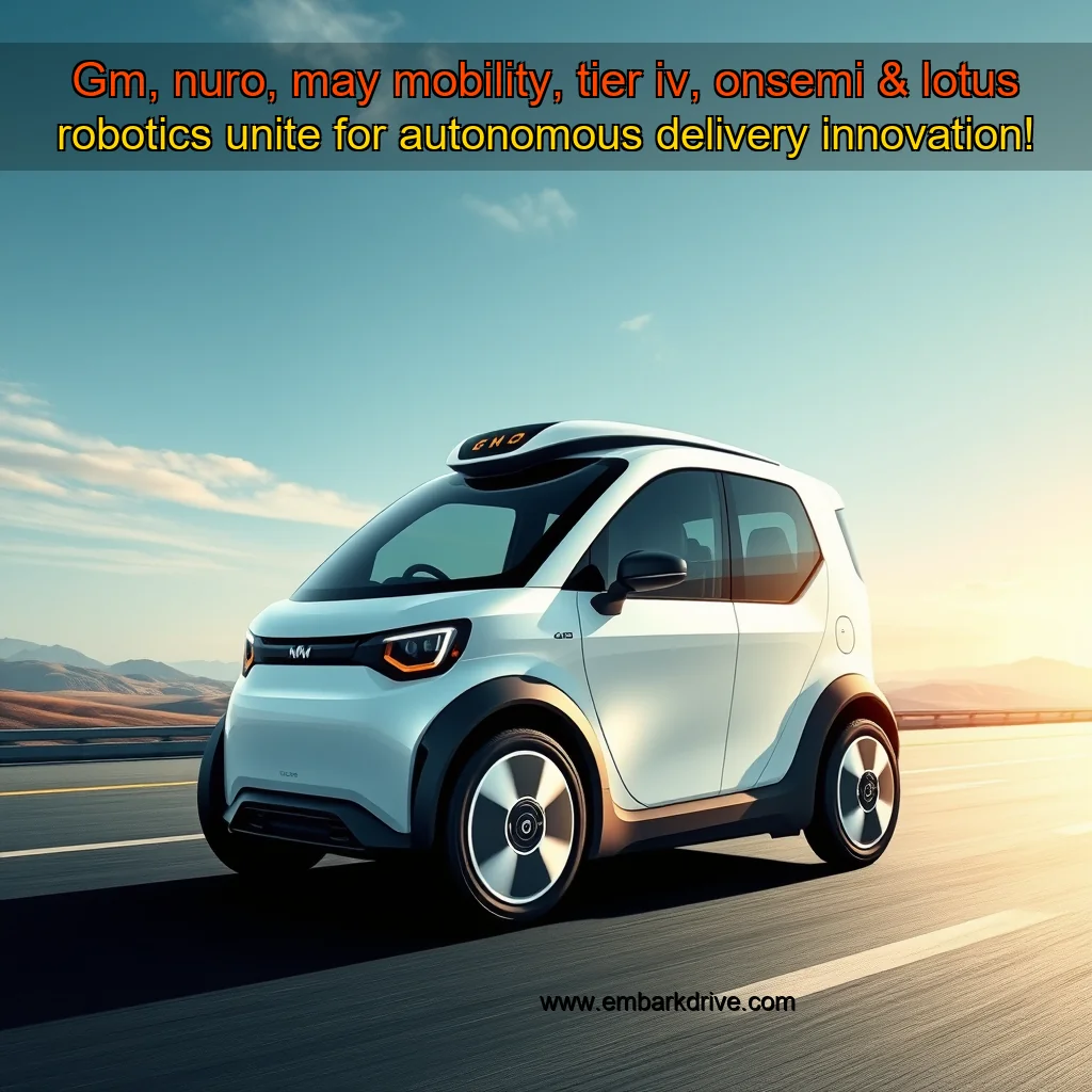 You are currently viewing Gm, nuro, may mobility, tier iv, onsemi & lotus robotics unite for autonomous delivery innovation!