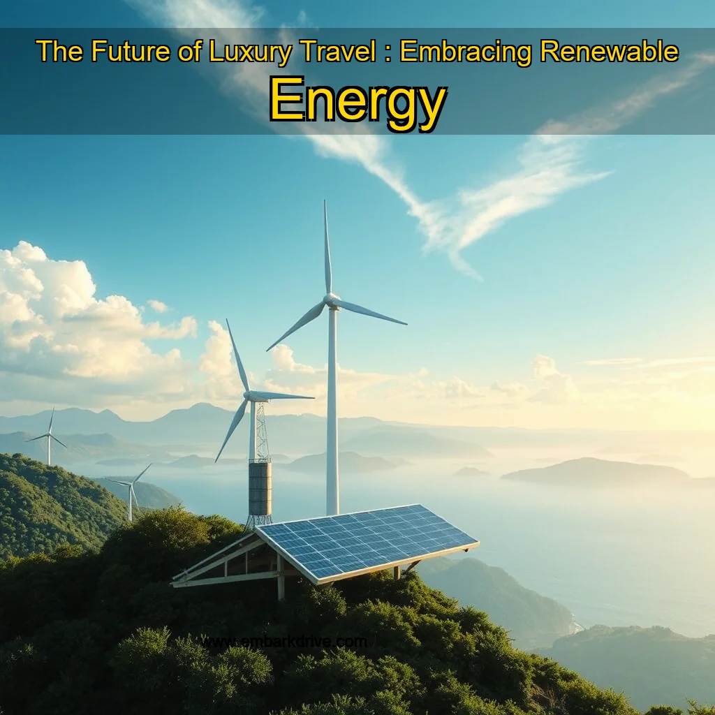 You are currently viewing The Future of Luxury Travel : Embracing Renewable Energy