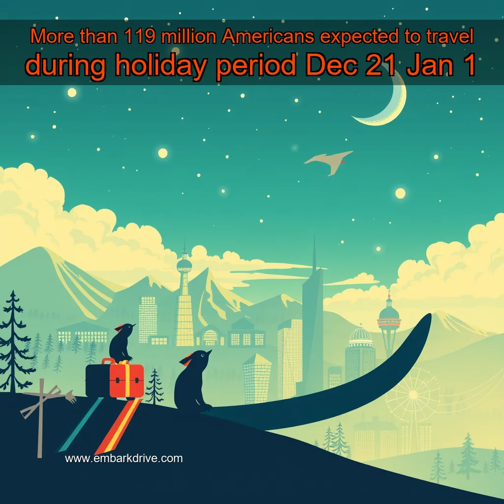 You are currently viewing More than 119 million Americans expected to travel during holiday period Dec  21  Jan  1