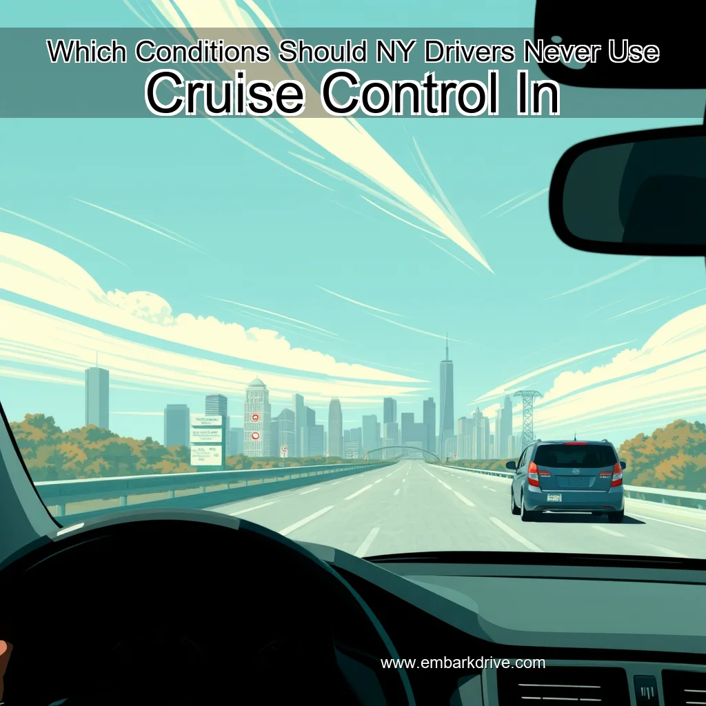 Read more about the article Which Conditions Should NY Drivers Never Use Cruise Control In