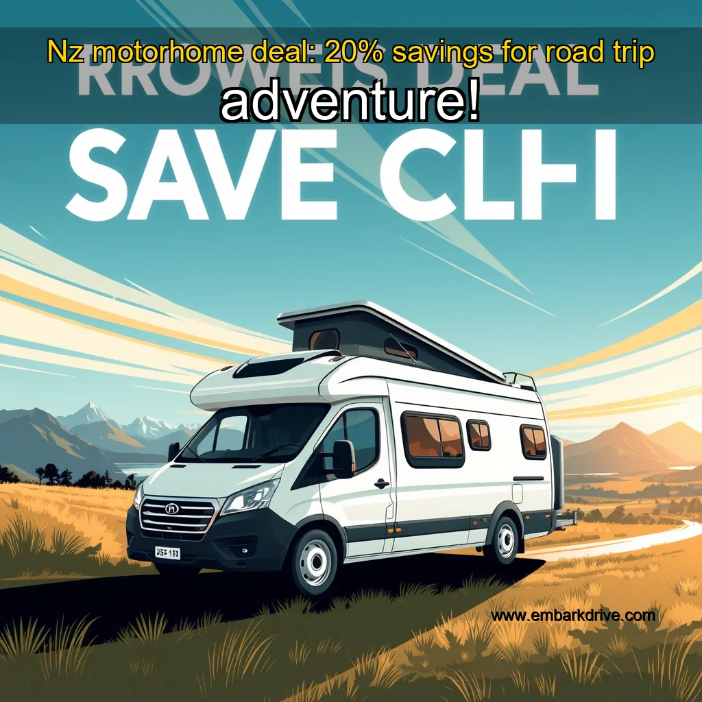 You are currently viewing Nz motorhome deal: 20% savings for road trip adventure!