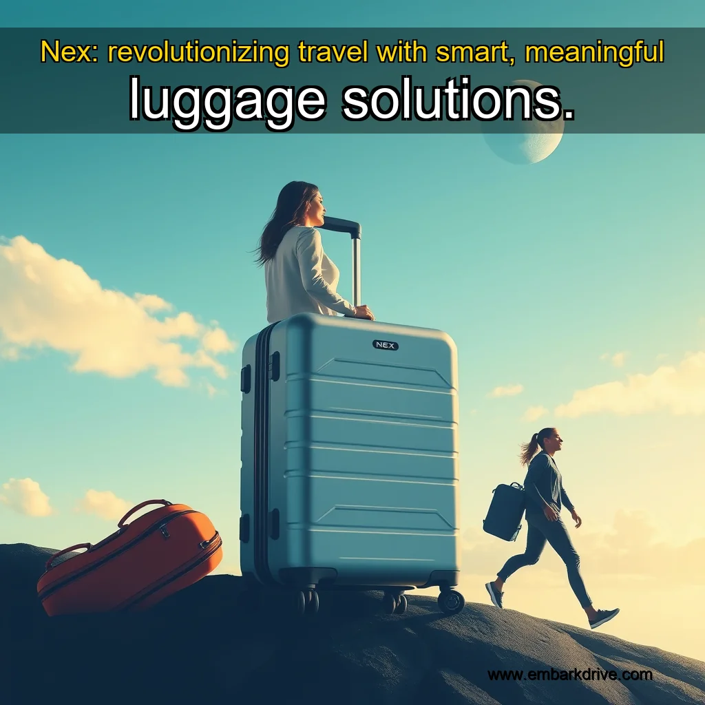 Read more about the article Nex: revolutionizing travel with smart, meaningful luggage solutions.