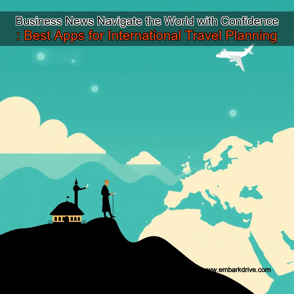 You are currently viewing Business News  Navigate the World with Confidence : Best Apps for International Travel Planning