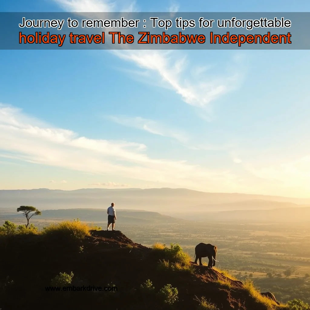 You are currently viewing Journey to remember : Top tips for unforgettable holiday travel  The Zimbabwe Independent