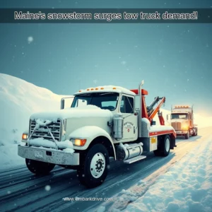 Read more about the article Maine’s snowstorm surges tow truck demand!