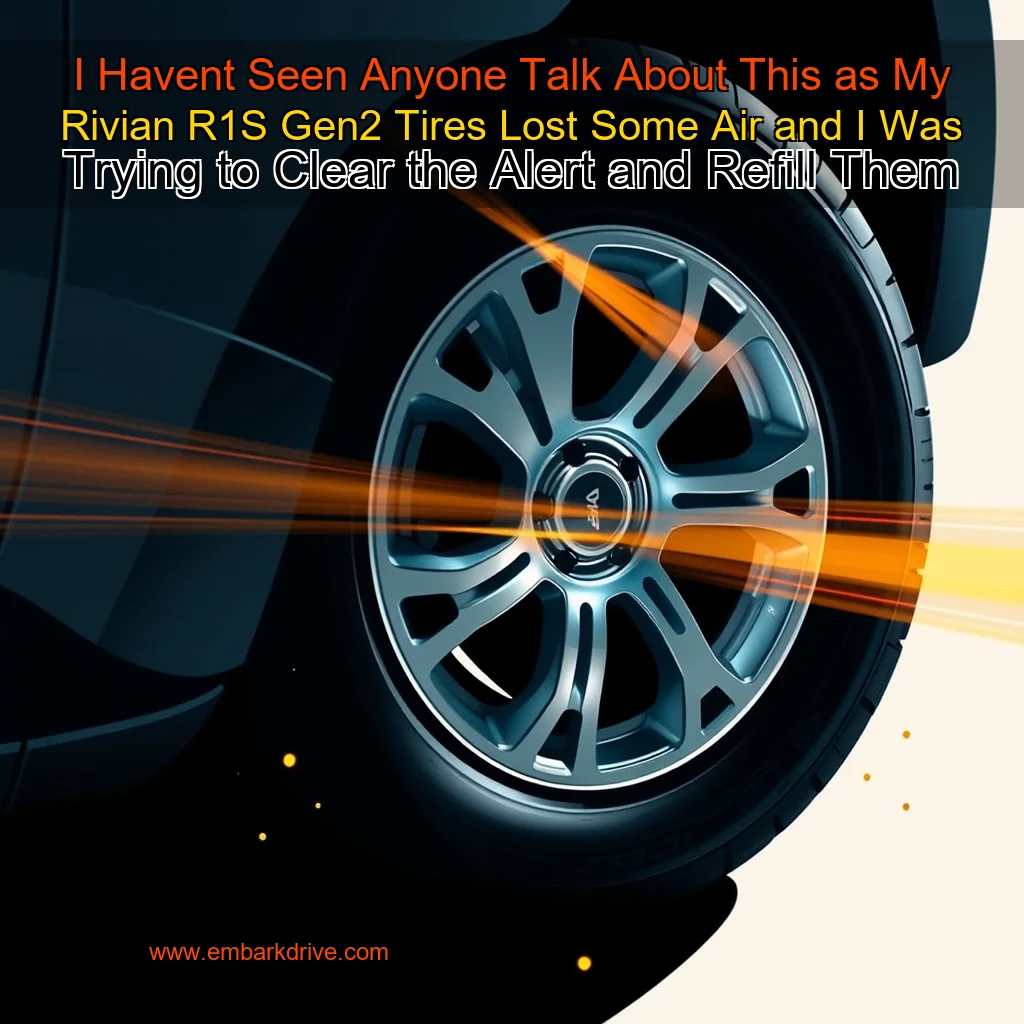 You are currently viewing I Havent Seen Anyone Talk About This as My Rivian R1S Gen2 Tires Lost Some Air and I Was Trying to Clear the Alert and Refill Them