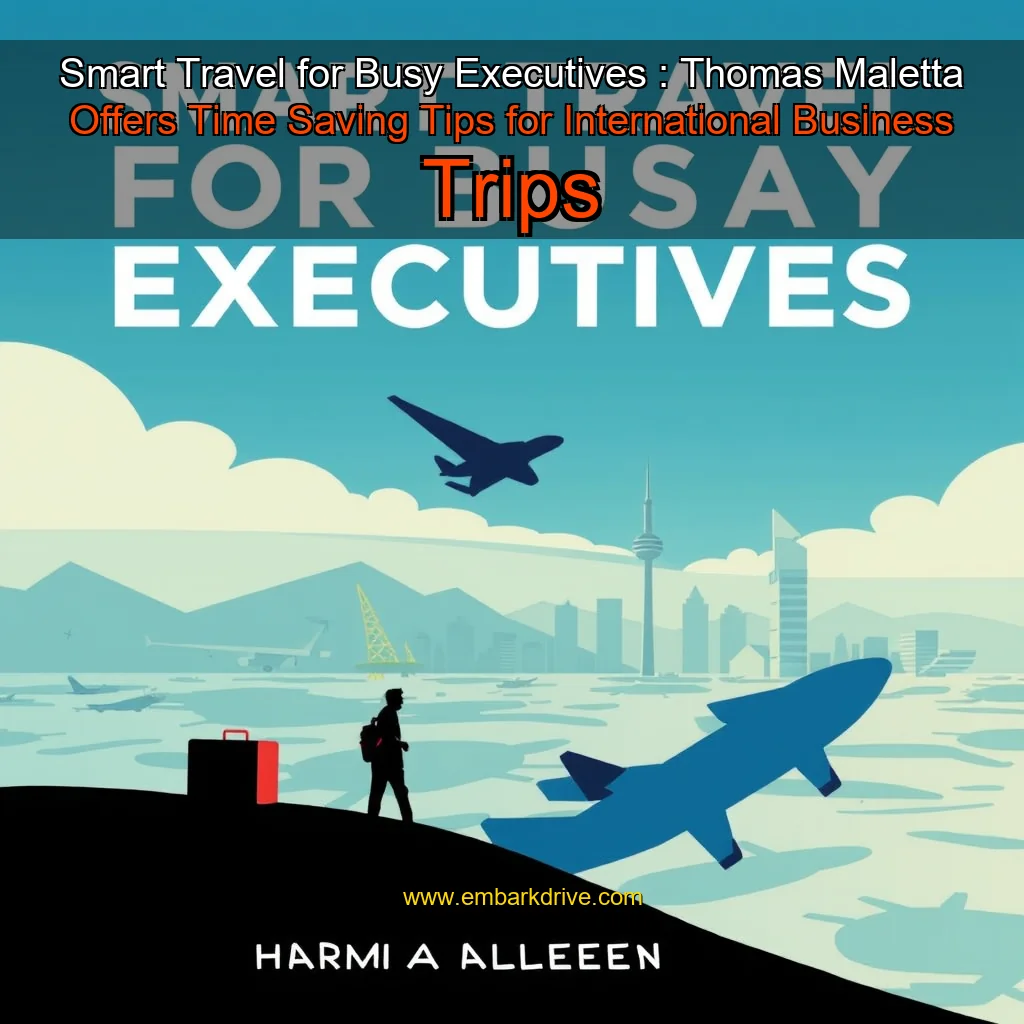 You are currently viewing Smart Travel for Busy Executives : Thomas Maletta Offers Time  Saving Tips for International Business Trips