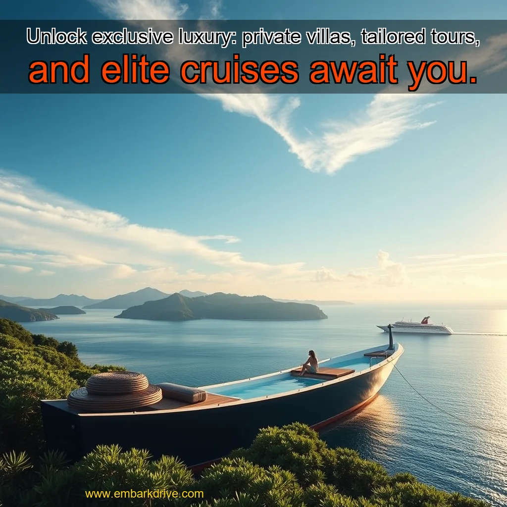 Read more about the article Unlock exclusive luxury: private villas, tailored tours, and elite cruises await you.