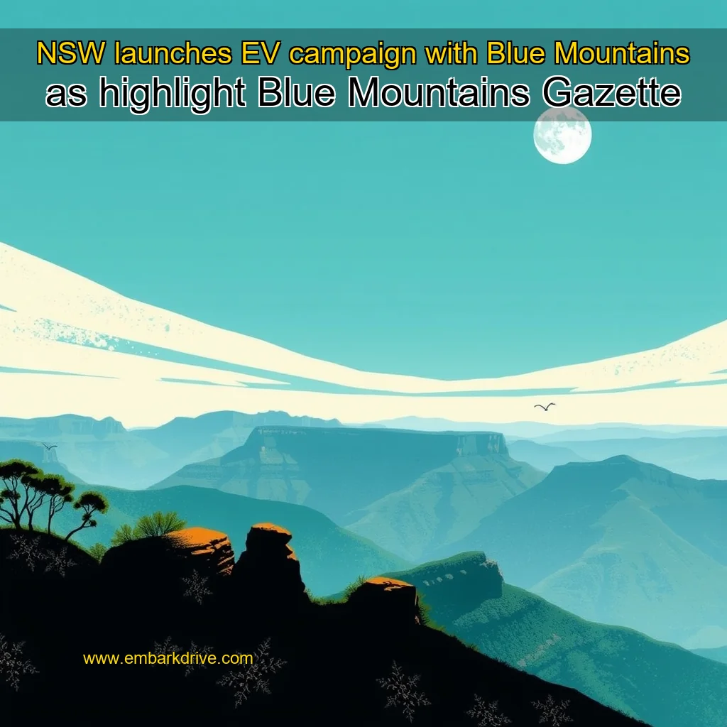 Read more about the article NSW launches EV campaign with Blue Mountains as highlight  Blue Mountains Gazette
