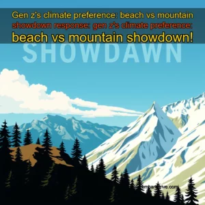 Read more about the article Gen z’s climate preference: beach vs mountain showdown


 response: gen z’s climate preference: beach vs mountain showdown!