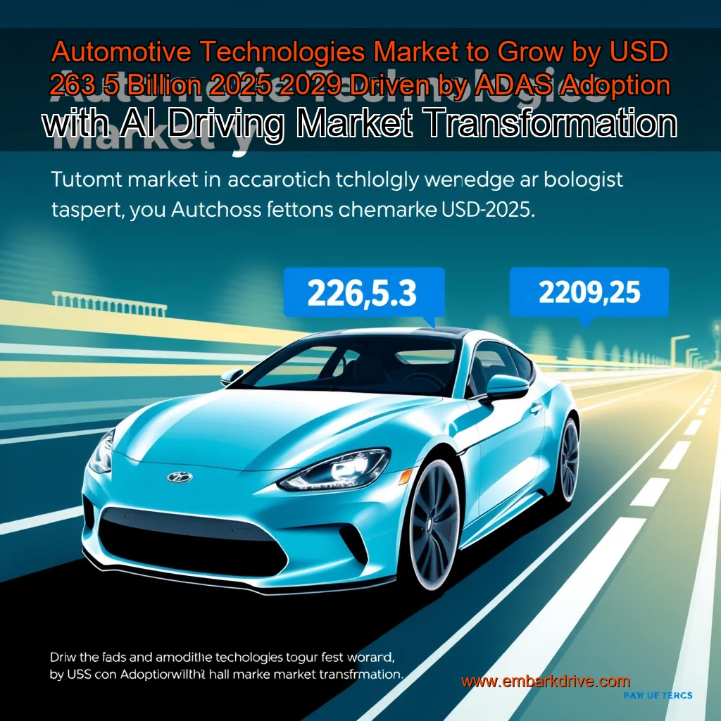 You are currently viewing Automotive Technologies Market to Grow by USD 263  5 Billion  2025  2029  Driven by ADAS Adoption  with AI Driving Market Transformation