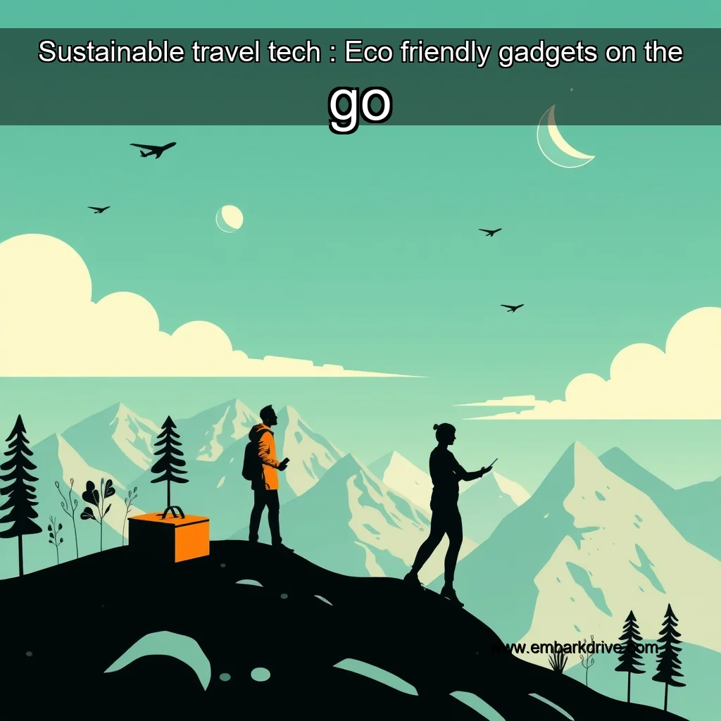 You are currently viewing Sustainable travel tech : Eco  friendly gadgets on the go