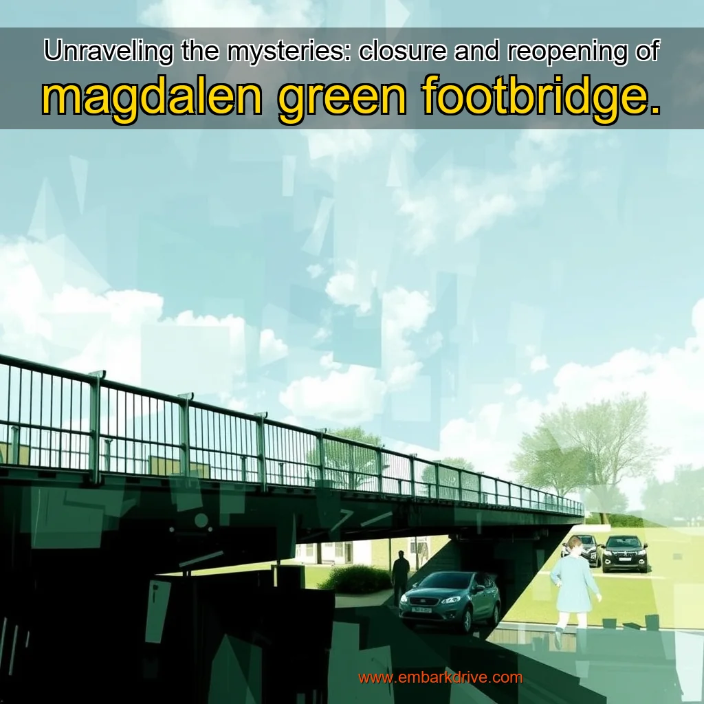 You are currently viewing Unraveling the mysteries: closure and reopening of magdalen green footbridge.