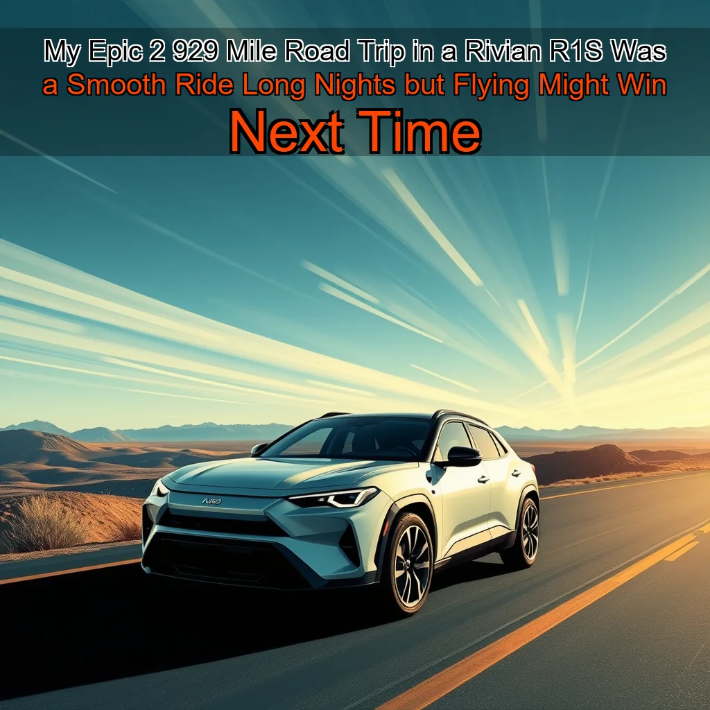 You are currently viewing My Epic 2  929  Mile Road Trip in a Rivian R1S Was a Smooth Ride  Long Nights  but Flying Might Win Next Time
