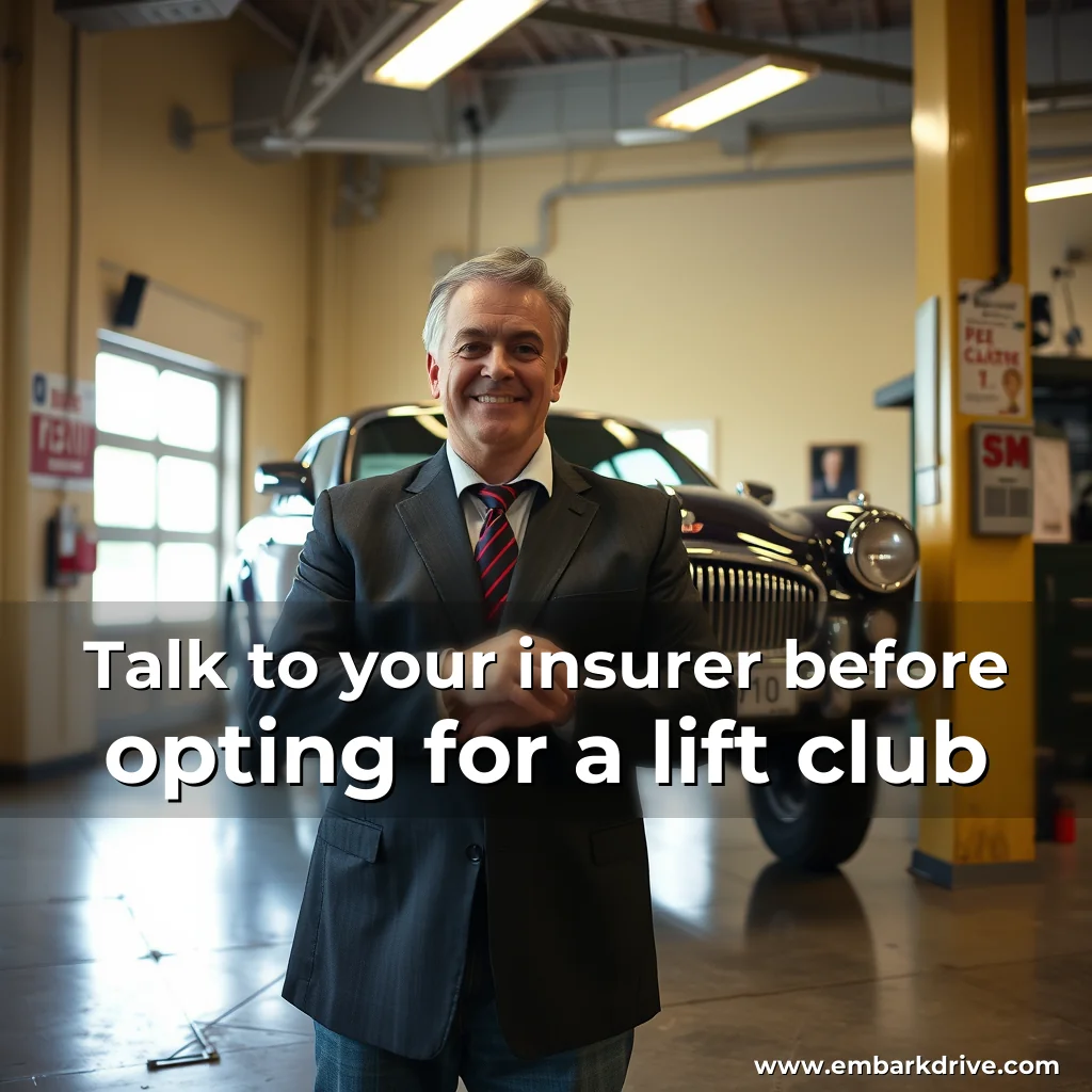 Read more about the article Talk to your insurer before opting for a lift club