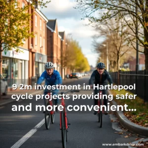 Read more about the article 9  2m investment in Hartlepool cycle projects providing safer and more convenient connections