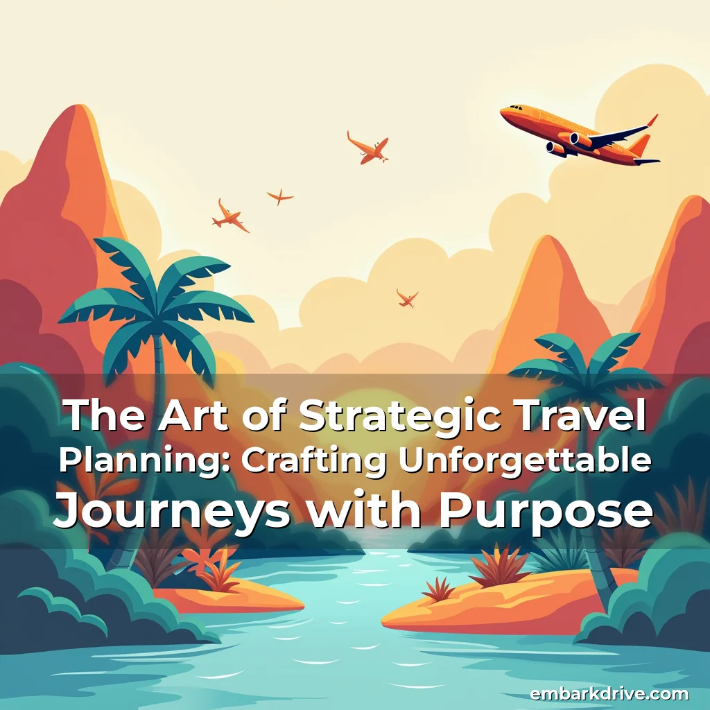 Read more about the article The Art of Strategic Travel Planning: Crafting Unforgettable Journeys with Purpose