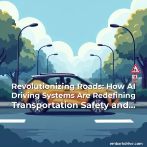 Artistic representation for Revolutionizing Roads: How AI Driving Systems Are Redefining Transportation Safety and Efficiency