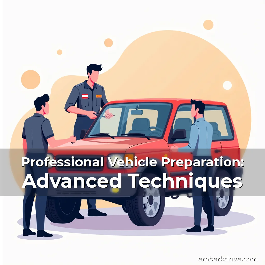 Artistic representation for Professional Vehicle Preparation: Advanced Techniques