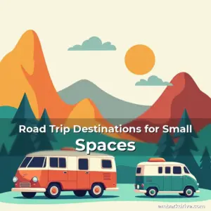 Artistic representation for Road Trip Destinations for Small Spaces