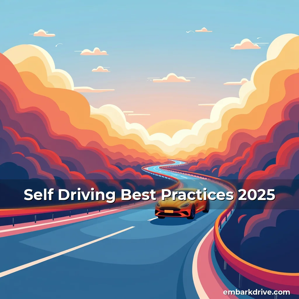 Artistic representation for Self Driving Best Practices 2025