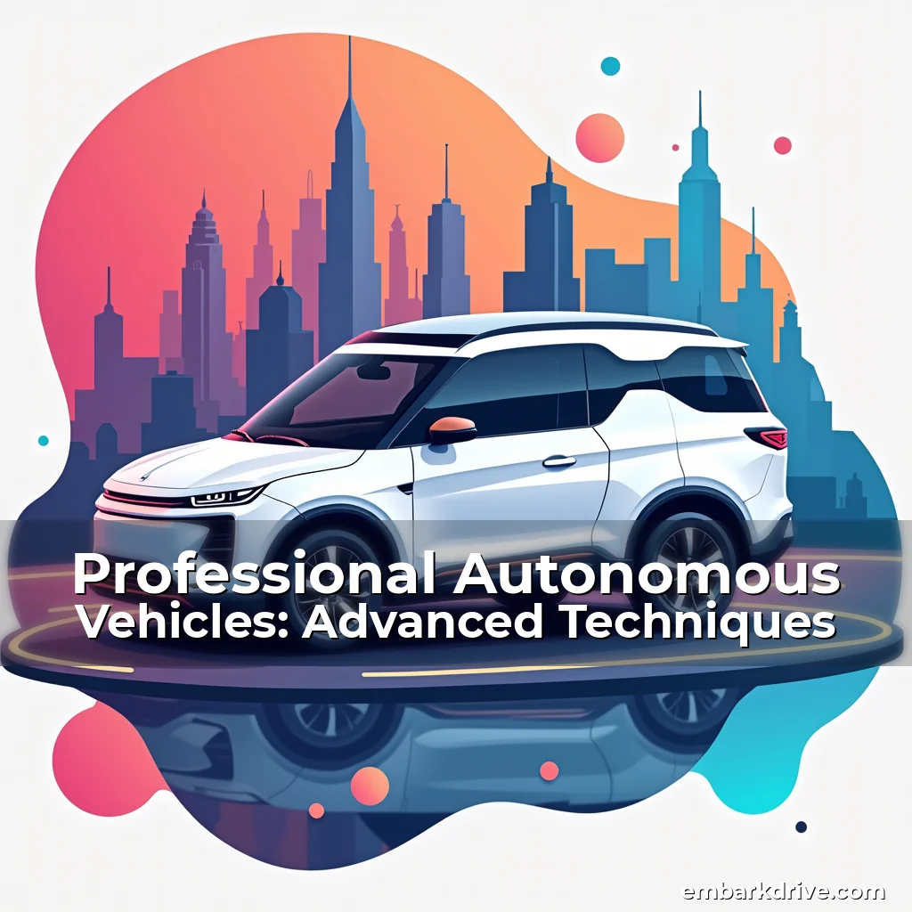 Artistic representation for Professional Autonomous Vehicles: Advanced Techniques