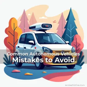 Artistic representation for Common Autonomous Vehicles Mistakes to Avoid
