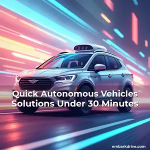 Artistic representation for Quick Autonomous Vehicles Solutions Under 30 Minutes