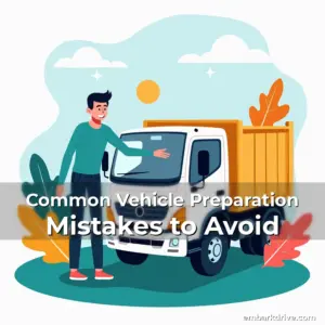 Artistic representation for Common Vehicle Preparation Mistakes to Avoid