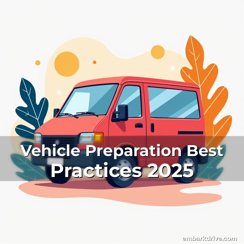 Artistic representation for Vehicle Preparation Best Practices 2025