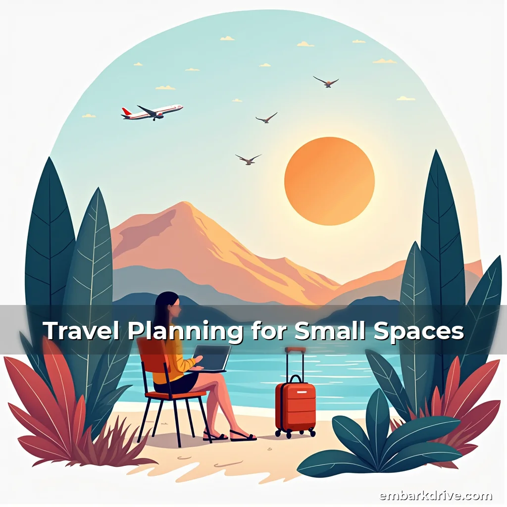 Artistic representation for Travel Planning for Small Spaces