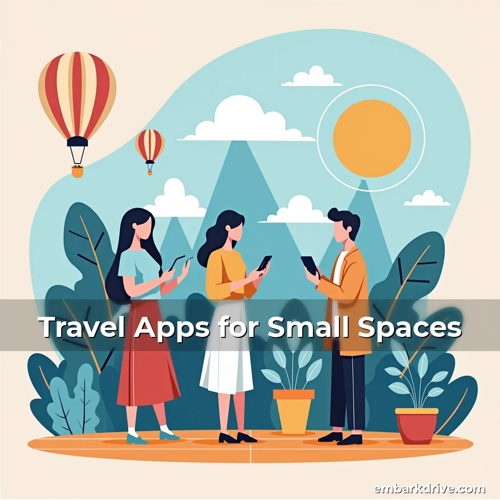 Artistic representation for Travel Apps for Small Spaces