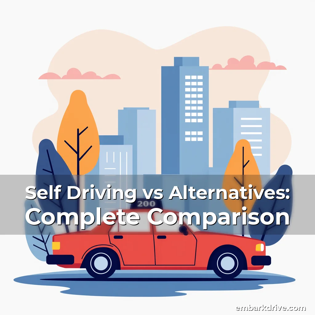 Artistic representation for Self Driving vs Alternatives: Complete Comparison